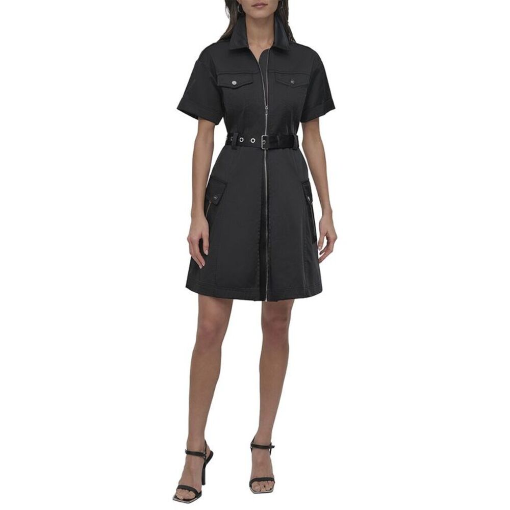 Dkny Womens  Shirtdress, Black
